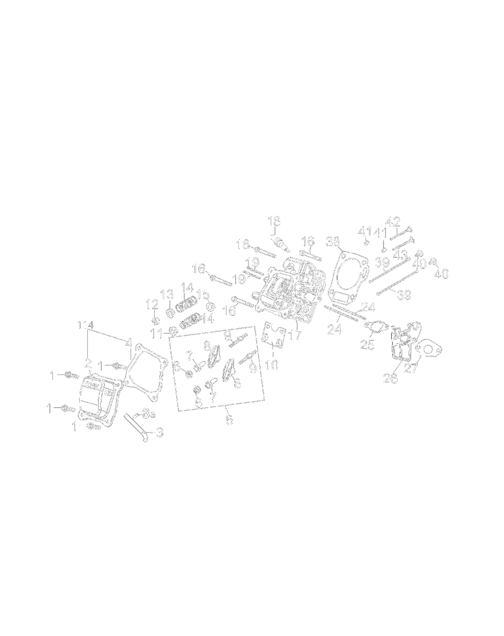 170-T0b Engine / 170-T0b Cylinder Head Diagram and Parts List for 21AA40M1052 2012 Yard Machines Tiller